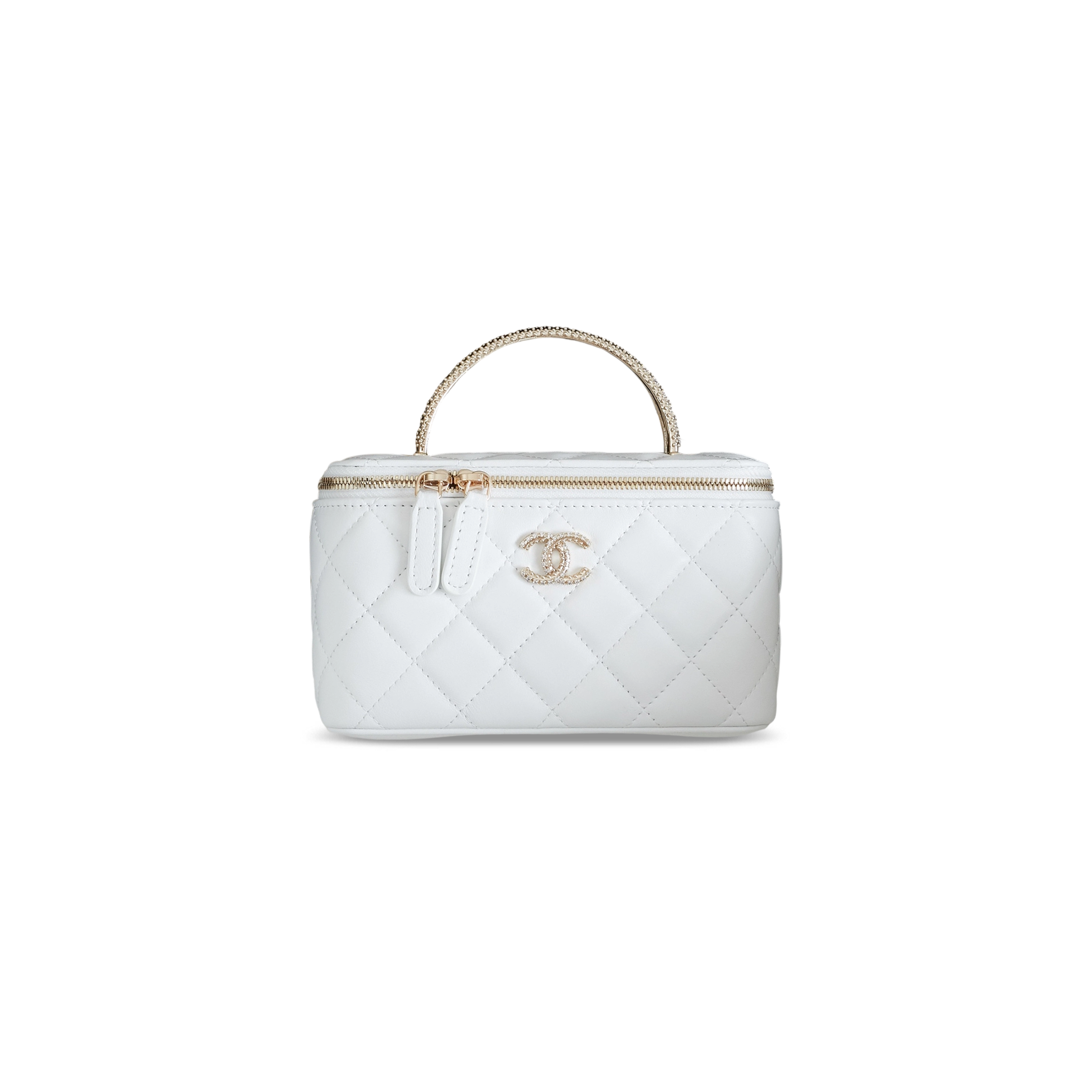 CHANEL MASTER LONG VANITY WITH CHAIN CRYSTAL HANDLE AP4842 (17*10*8cm)